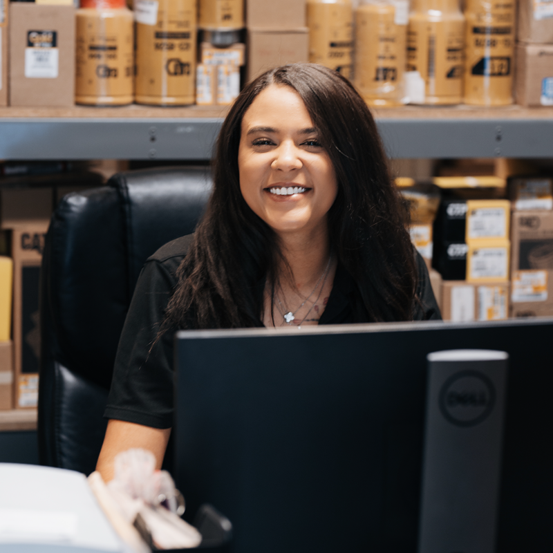 Milam team member at work