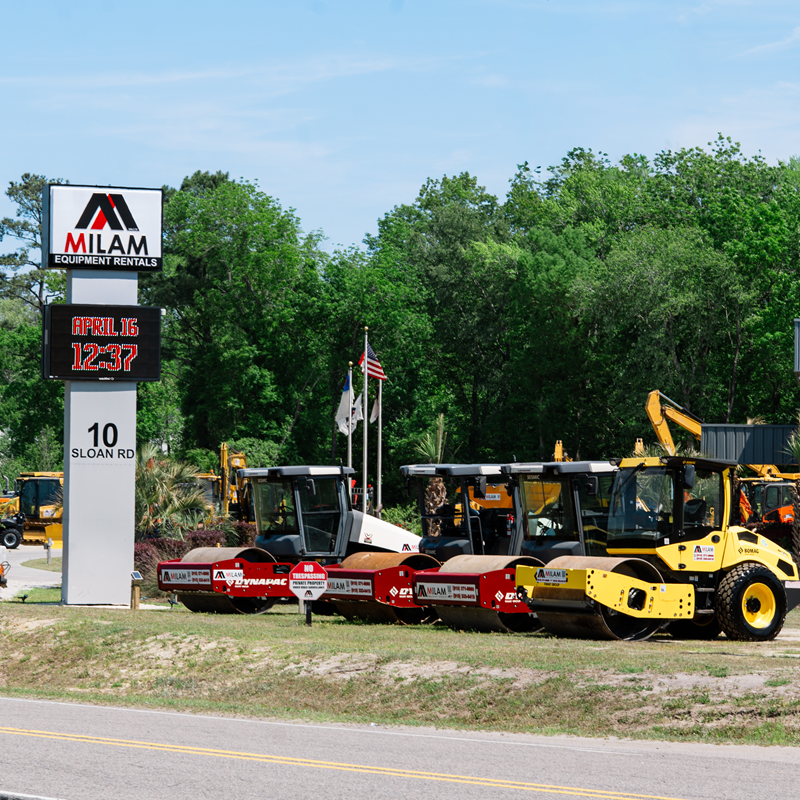 Milam Equipment Rentals Leland location